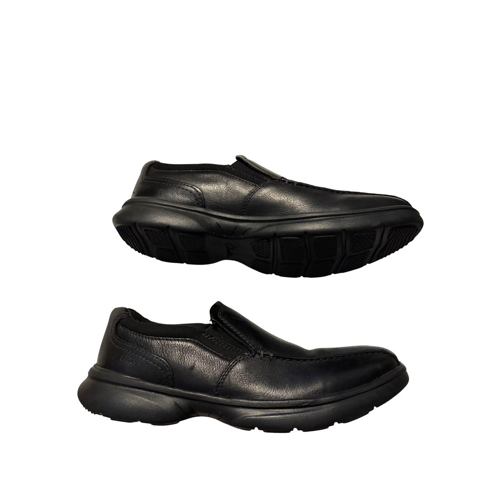 Clarks Loafers Slip On Black Leather Extreme Comfort Mens 11 Business Casual‎